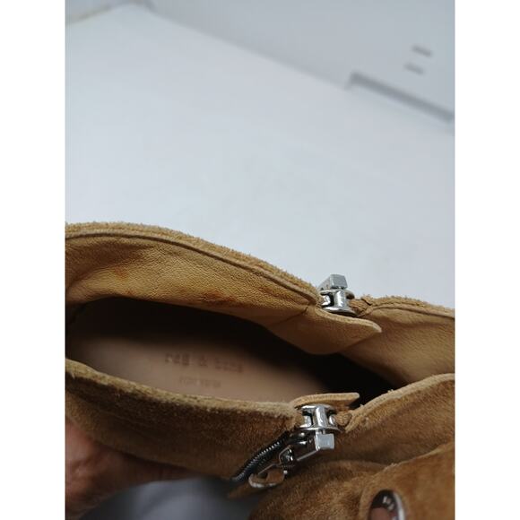 Rag & Bone Margot Suede Boots Shoes Tan Camel US 6 EU 36.5 - Picture 10 of 12